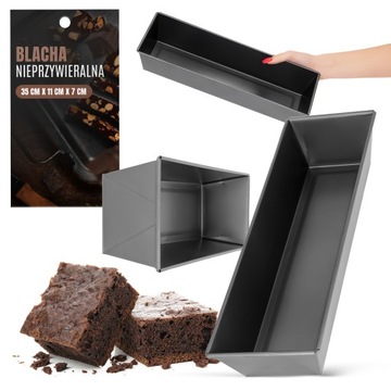 Blacha Forma Pieczenia Ciast Blaszka 35 Prostokąt