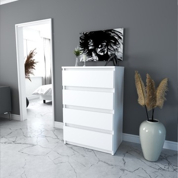 MATT WHITE комод, 4 ящика, 60 СМ