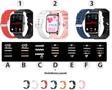 Smartwatch Rubicom 2 Paski + Charms Christmas E D I T I O N