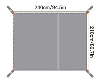 НАПОЛЬНЫЙ КОВРИК ДЛЯ БРЕЗЕНТОВОЙ ПАЛАТКИ 2,4*2,1М
