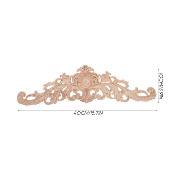 Dekoracja drzwi wejściowych Drewniana rama rzeźbiona nakładka w stylu retro