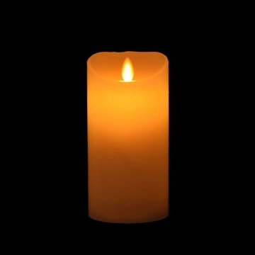 Świeczka LED na Baterie Ruchomy Płomień 15x7cm - L