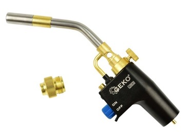 Газовая паяльная горелка Geko G20030 + адаптер