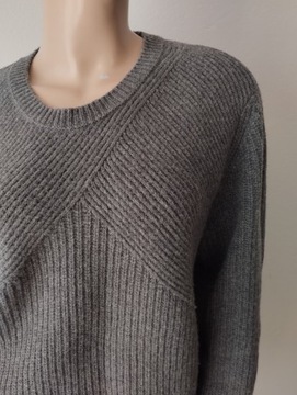 ЗАКРЫТЫЙ стильный шерстяной свитер оверсайз XL