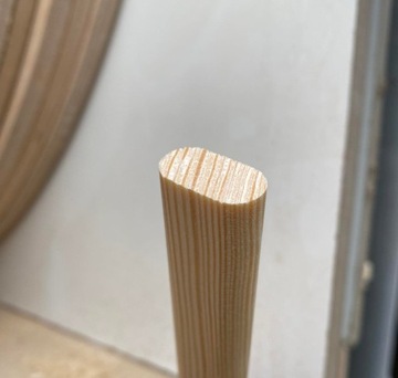 Перекладина для кровати овальная, диаметр 12/22, 63 см, сосна.