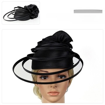 ШЛЯПА FASCINATORS ПОД БОЛЬШОЙ ЭЛЕГАНТНОЙ ШЛЯПОЙ