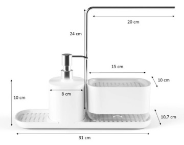 Набор кухонных органайзеров Дозатор для мыла Дозатор для жидкости для мытья посуды с насосом