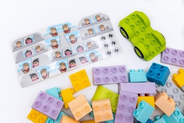 Строительная постройка БЛОКИ БОЛЬШИЕ ШАССИ ЭЛЕМЕНТЫ Набор XXL 86 шт.