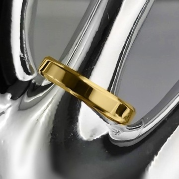 КО21 ЗОЛОТЫЕ ОБРУЧАЛЬНЫЕ КОЛЬЦА ЦИРКОНИЙ ПАРА СТАЛИ 316