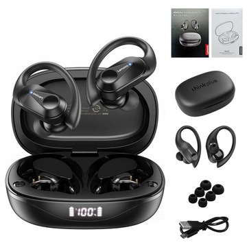 SŁUCHAWKI BEZPRZEWODOWE BLUETOOTH LENOVO LP75 WODOODPORNE SPORTOWE