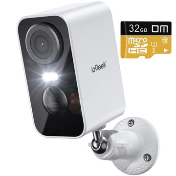 Kamera Zewnętrzna Wewnętrzna Bezpieczeństwa Baterie WiFi 3MPx 4x ZOOM 32GB