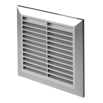 Kratka wentylacyjna fi 100 T61SS satyna srebrna