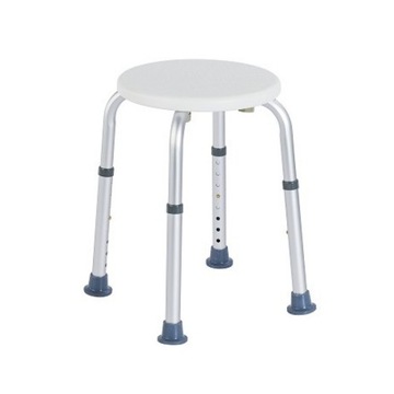 Taboret PRYSZNICOWY OKRĄGŁY - aluminiowy LEKKI PVC Timago TGR-R KP-O 3432