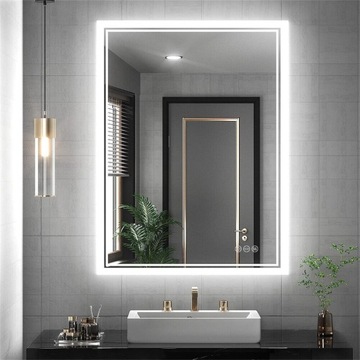 Lustro Podświetlane Łazienkowe 50*70 cm prostokąt