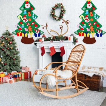 РОЖДЕСТВЕНСКАЯ ЕЛКА С ВОЙЛОМ УКРАШЕНИЯ РОЖДЕСТВО ДЛЯ ДЕТЕЙ НАЦИОНАЛЬНОЕ РОЖДЕСТВО своими руками