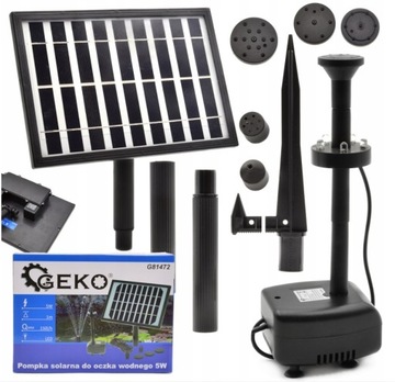 POMPKA pompa SOLARNA DO FONTANNY OCZKA WODNEGO 5W