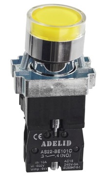 КНОПКА УПРАВЛЕНИЯ С ЖЕЛТОЙ ПОДСВЕТКОЙ BW3561 XB2