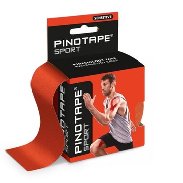 Taśma do kinesiotapingu PINO 5cm x 5m czerwony