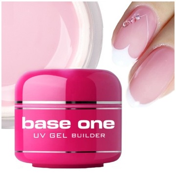 Silcare Base One Żel Budujący do paznokci UV Gel PINK 50g transparentny