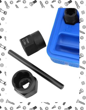 НАБОР НАСАДОК ДЛЯ ПОВРЕЖДЕННЫХ БОЛТОВ И ГАЙОК + КОРПУС