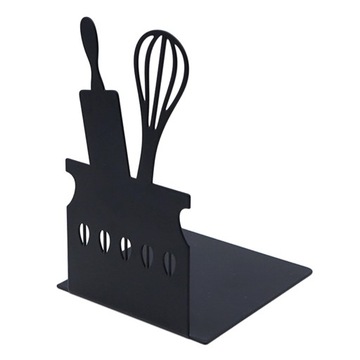 ch-Metal Bookend Decoration Kitchenware Shaped Decorative Book End Style B