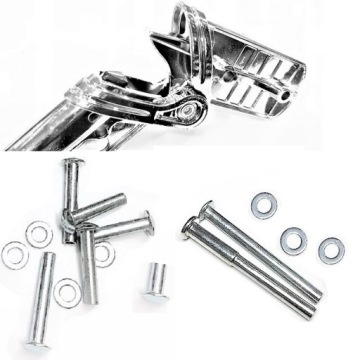 Петля складная, рама коляски Adbor, хромированная.