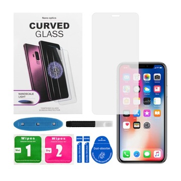 SZKŁO HARTOWANE UV 9H LAMPA KLEJ Apple iPhone XR | iPhone 11 - 144 x 69 mm