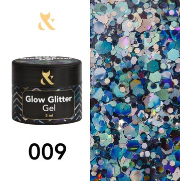 Żel do zdobień FOX Glow Glitter 009