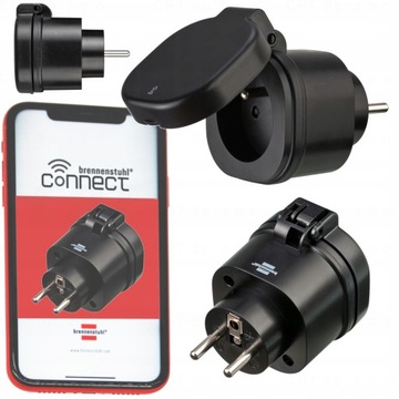 GNIAZDO ELEKTRYCZNE WIFI INTELIGENTNE SMART DOM 3000W WTYCZKA PROGRAMOWANA