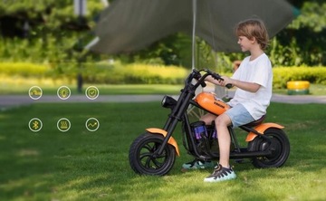 Электрический мотоцикл детский HYPER GOGO 160Вт 16КМ/Ч Зеленый