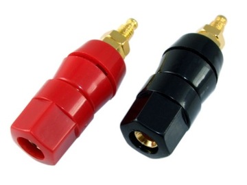 8szt. GNIAZDO GŁOŚNIKOWE BANANOWE AUDEN GB15 48MM