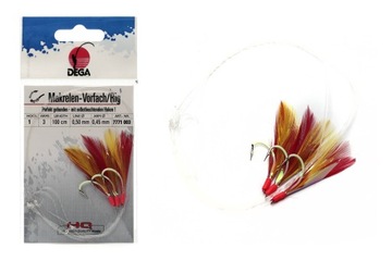 ŁOWNA PRZYWIESZKA NA MAKRELE DEGA 3 HAKI GLOW