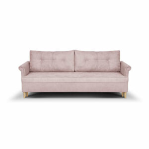 Kanapa sofa 3 os z funkcją spania ELITE różowa