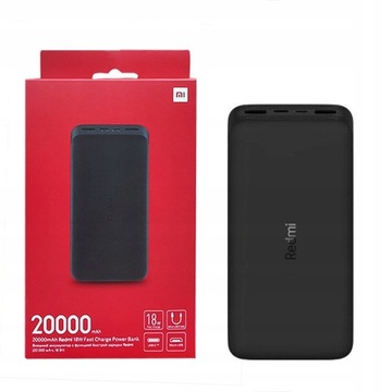 Xiaomi Powerbank 20000 мАч черный