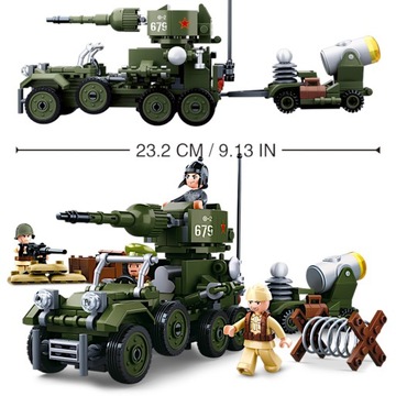 Кирпичи ТАНК САМОХОДКА Джип + LEGO ОРУЖИЕ