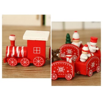 ДЕРЕВЯННЫЙ ПОЕЗД Праздничное новогоднее украшение