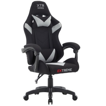 Herní křeslo Extreme Xtr Light Gray (ergonomické, nastavitelné a pohodlné)