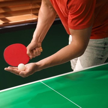 НАБОР СТОЛА ДЛЯ НАСТОЛЬНОГО ТЕННИСА ДЛЯ ПИН-ПОНГА, СЕТКА, ПАДЛЕТЫ, ШАРИКИ, СКЛАДНОЙ