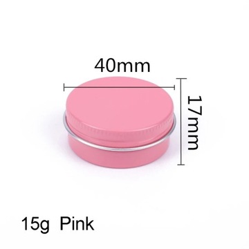 30pcs 5/10/15/20/30/50g Rosegold Round Empty Silver Aluminum Tin Spice