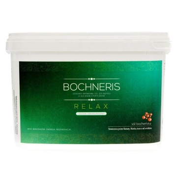 BOCHNERIS RELAX SÓL KĄPIELOWA REGENERACYJNA 3KG WYCISZA USPOKAJA RELAKSUJE