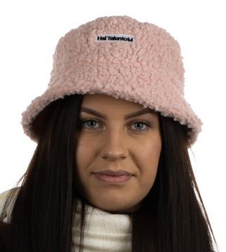 KAPELUSZ ZIMOWY RYBACKI BUCKET HAT REGULOWANY RÓŻ