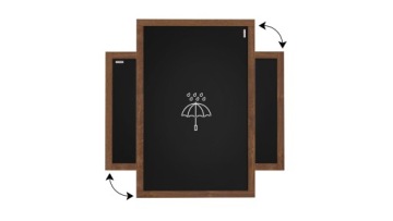 ВОДОНЕПРОНИЦАЕМАЯ доска для мела черного цвета 90х60см + мел