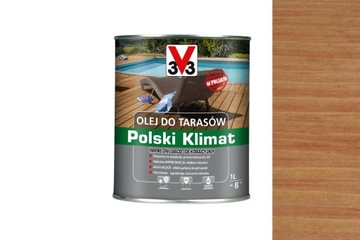 V33 Olej do tarasów POLSKI KLIMAT Tek 1L