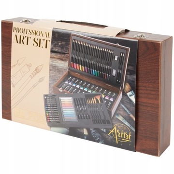 DUŻA Walizka z Przyborami Do Malowania i Rysowania PROFESJONALNA