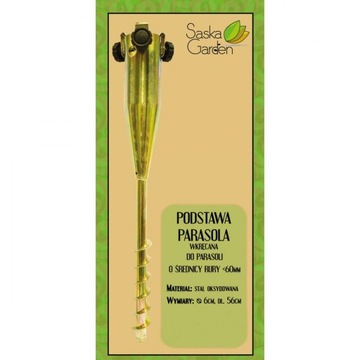 BAZA MOCOWANIE DO PARASOLA METALOWA WKRĘCANA 1032887