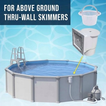 КОРЗИНА ДЛЯ СКИММЕРА ДЛЯ БАССЕЙНА, 2 ШТ, БЕЛЫЙ ПЛАСТИК