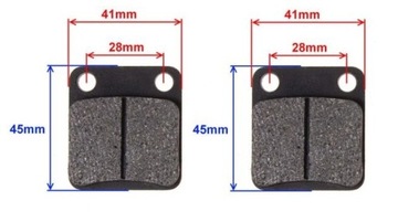 KLOCKI HAMULCA HAMULCOWE TYŁ TYLNE Quad ATV Keeway Dragon 250cc