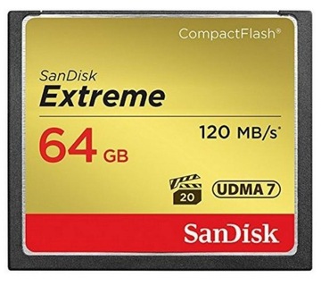 Карта SanDisk Extreme Compact Flash 64 ГБ UDMA 7