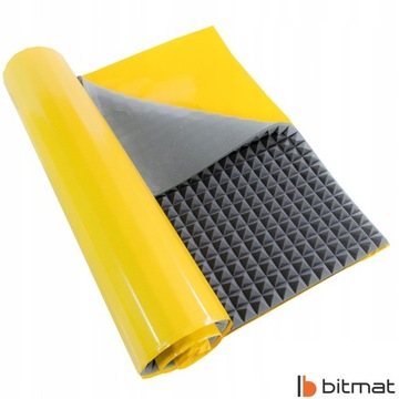 Самоклеящаяся акустическая пена PYRAMID 4 см для улучшения звука