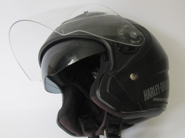 Oryginalny Kask matte Harley 3/4 szyba blenda roz. L OEM